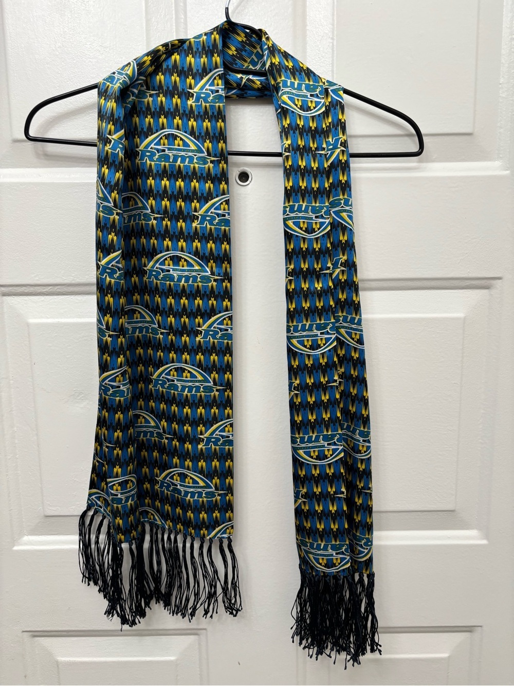 Los Angeles 100% Silk Rams Blue & Yellow Team Scarf